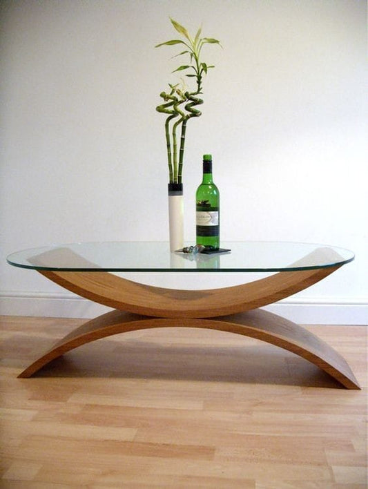 Glass arch table