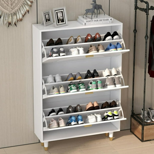 white shoe cabinet