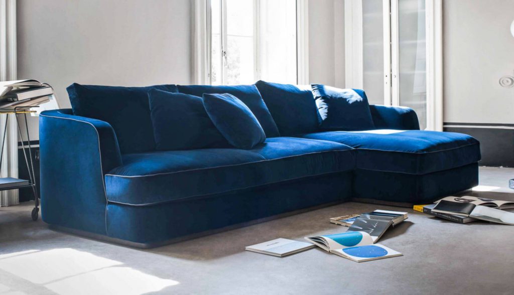 Modern blue Corner