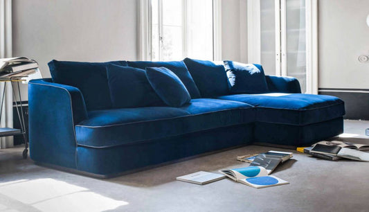 Modern blue Corner