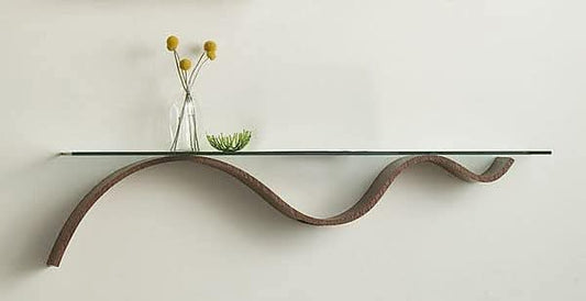 Elegant wooden shelf