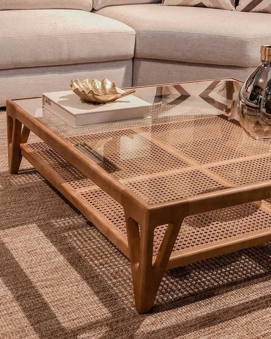 Wooden coffee table