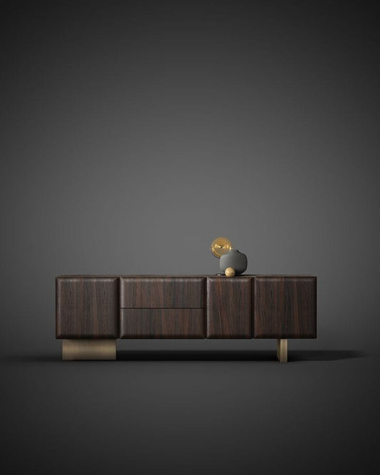 brown wood buffet